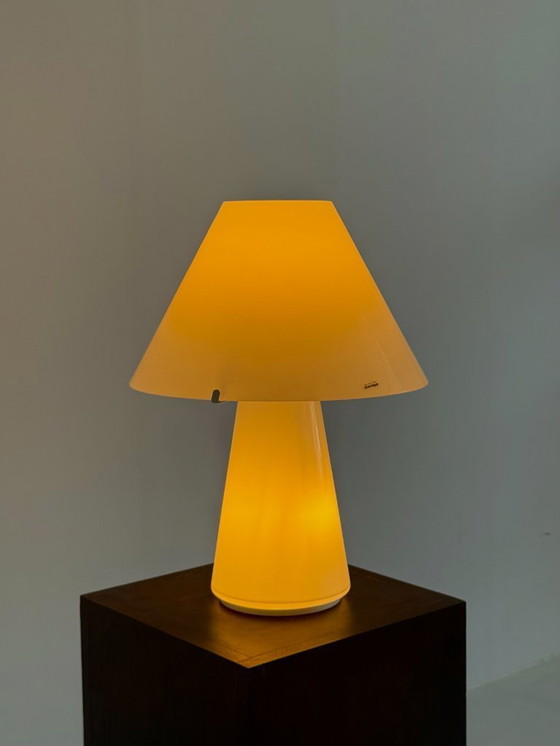 Image 1 of Lampe de table vintage italienne à champignon par Carlo Nason pour AV Mazzega large