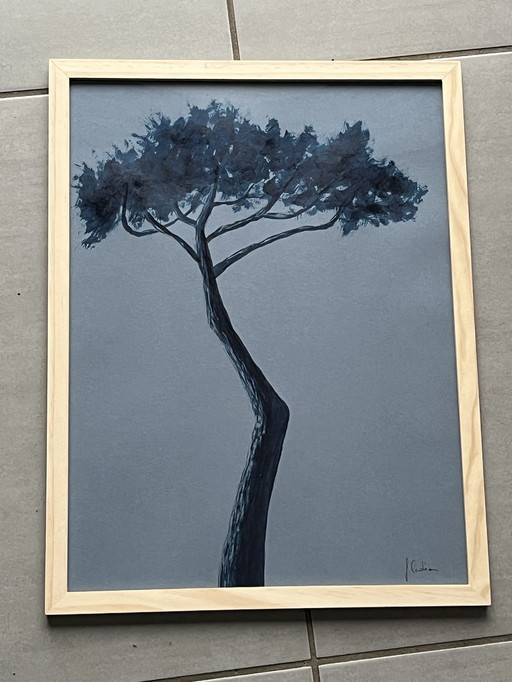 Inchiostro su carta, 40x30 cm. Incorniciato.