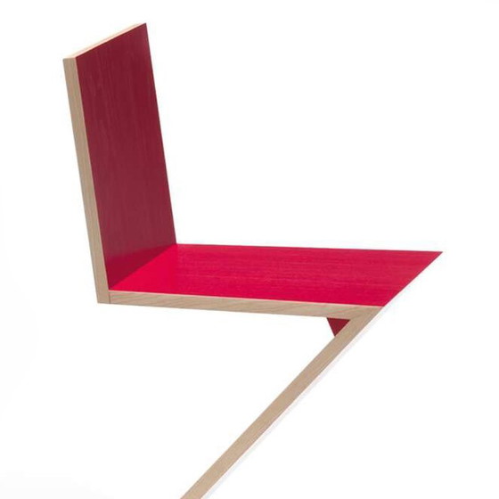 Image 1 of Chaise Zig Zag par Gerrit Rietveld pour Cassina