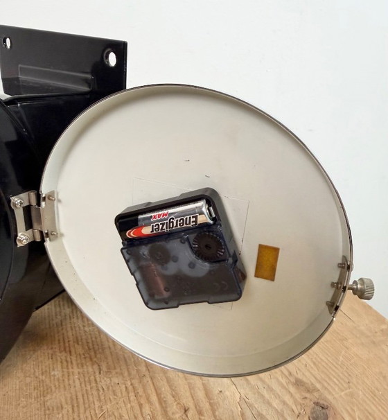 Image 1 of Vintage zwarte Citizen dubbelzijdige scheepswandklok, jaren 80