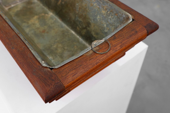 Image 1 of Jardinera Art Déco rectangular en madera, Francia 1920