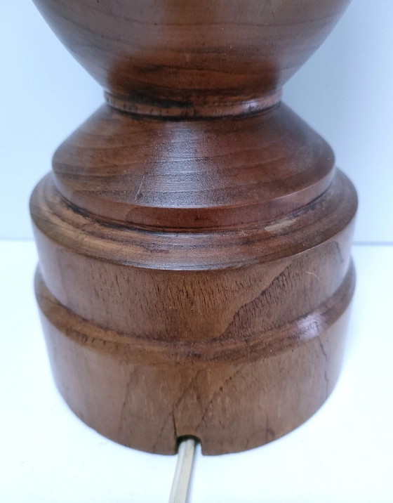 Image 1 of grande lampada in rovere massello con timbro vintage