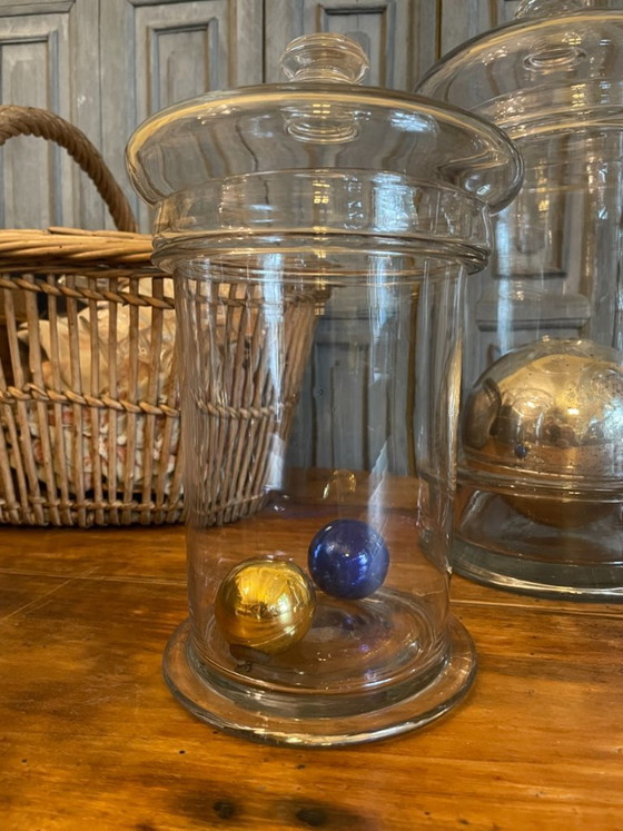 Lotto di 3 Barattoli per Caramelle Antichi Francesi del XIX Secolo – Oggetti decorativi, Vetro (photo 4 of 12)