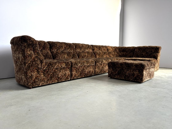 Divano modulare vintage di Laauser, anni '70 – Divani modulari, Textile, Velvet (photo 2 of 10)