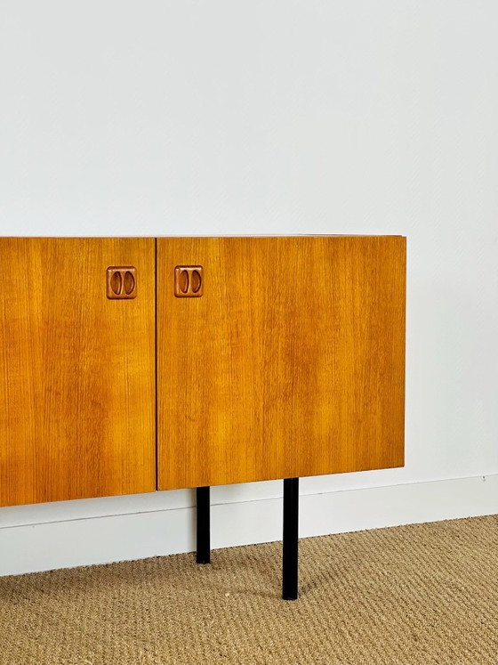 Image 1 of Minimalist Scandinavian teak sideboard, 1960