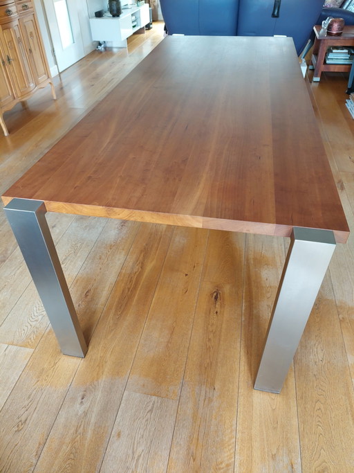 Table de salle à manger Bert Plantagie – eettafels, polished steel, Wood (photo 2 of 5)