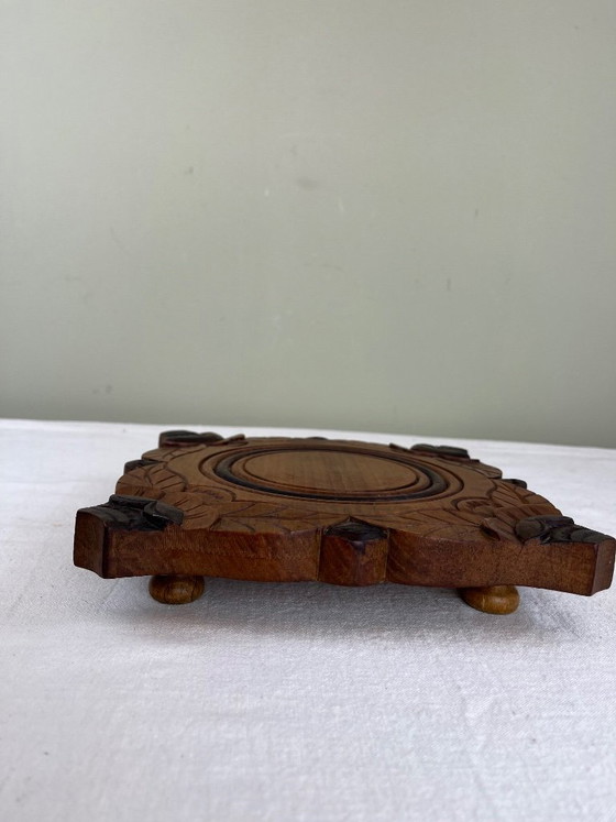 Art Deco Untersetzer – Tischdekoration, Holz (photo 4 of 6)
