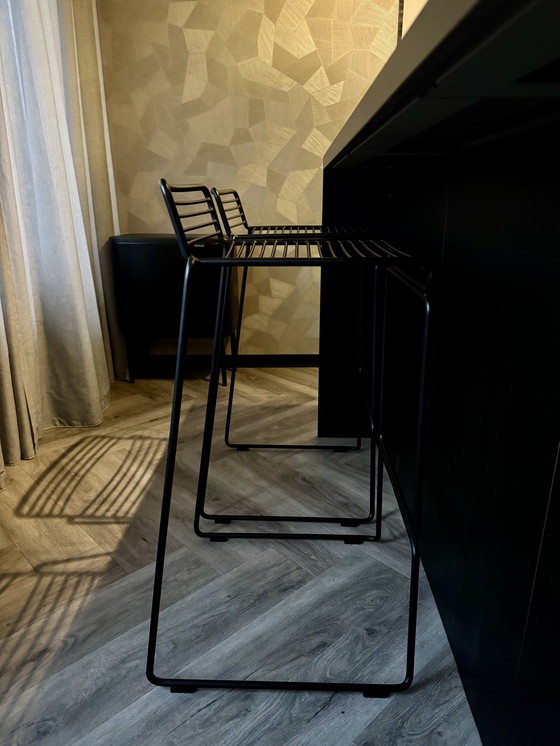 Image 1 of 2x HAY HEE bar stool black 75cm