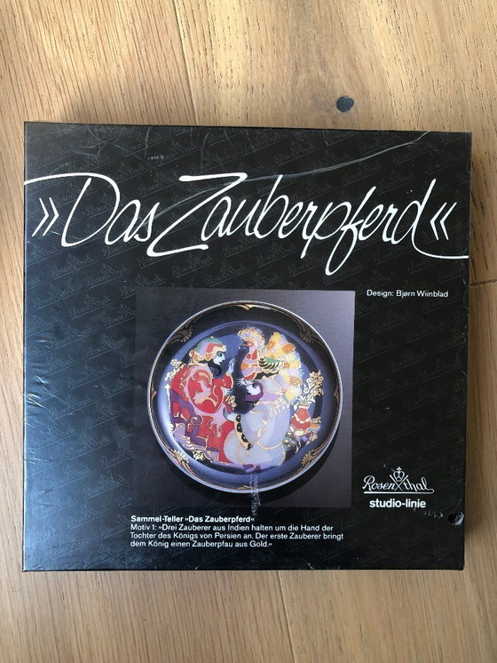 Image 1 of Set of 14 Rosenthal collector plates designed by Bjorn Wiinblad