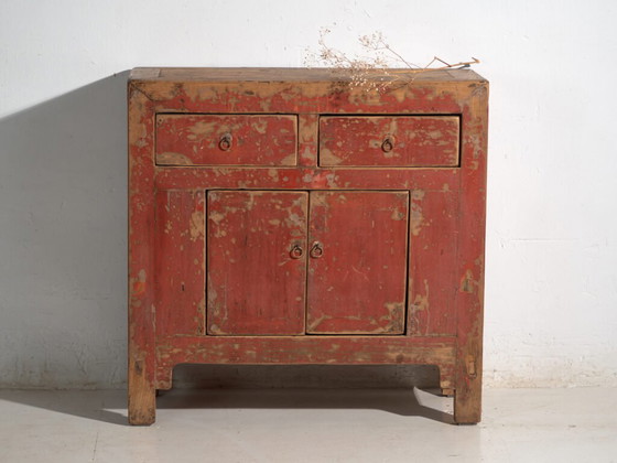 Antique chest of drawers in elm wood – China, circa 1930 – Iron (photo 40 of 40)