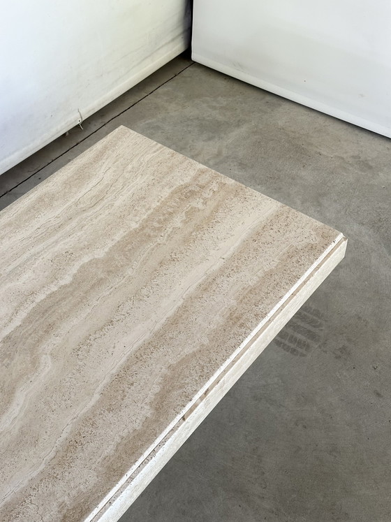 Image 1 of Vintage travertine coffee table