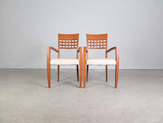 Image 1 of Juego de 2 sillas originales WK Wohnen, sillas de comedor, muebles de diseño