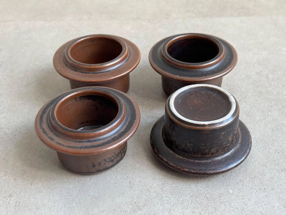 4 coquetiers Ruska vintage par Ulla Procopé pour Arabia Finland – Vaisselle, Ceramic (photo 3 of 5)