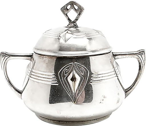 Sucrier de WMF, Allemagne, début du XXe siècle – tafelaccessoires, Metal, Silver
