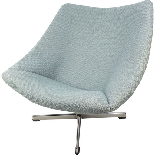 Vintage Oyster Chair mit Kreuzfuß von Pierre Paulin für Artifort 1965s