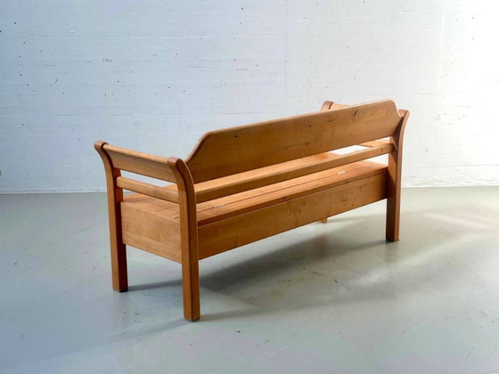 Banc en bois d'aulne, design vintage danois, fabrication artisanale, années 1980 – Wood (photo 11 of 14)