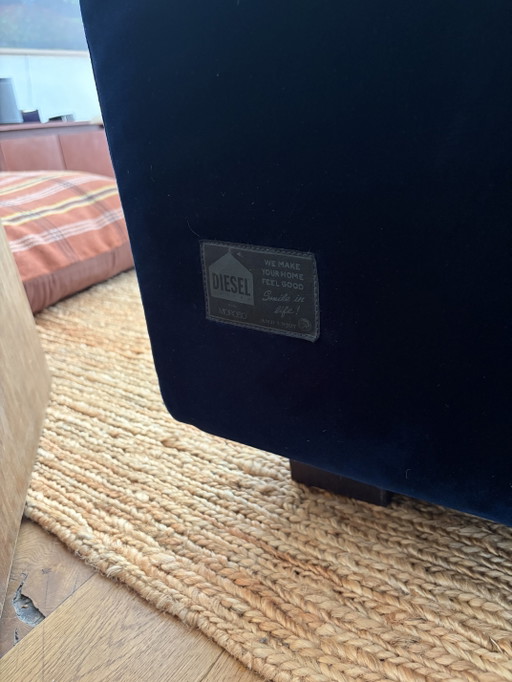 Canapé Diesel x Moroso « Nebula Nine » – Bleu marine – Excellent état