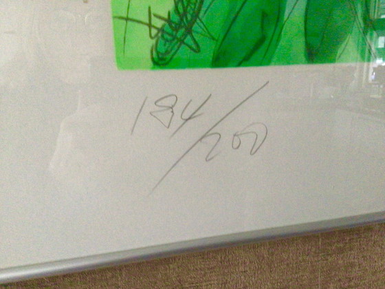 Image 1 of Walasse Ting „Blätter“ Kunstwerk