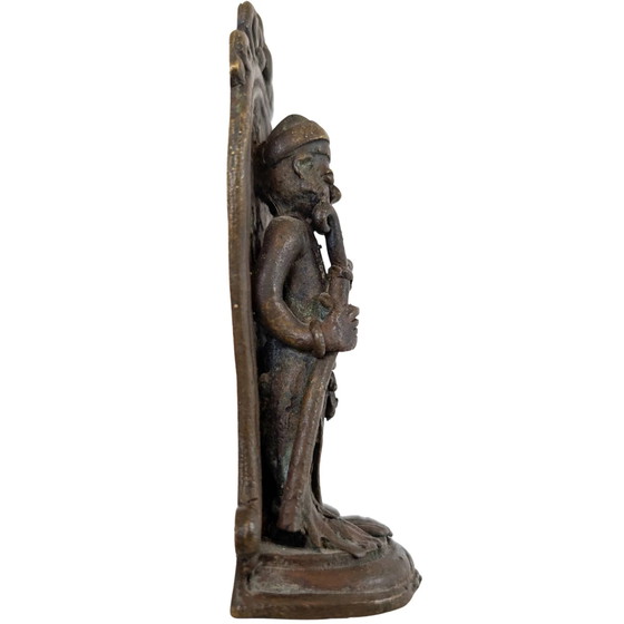 Antique Bronze Indonesian Semar – Javanese Mythology & Protection – ca. 1920 – Sculpture (photo 3 of 7)