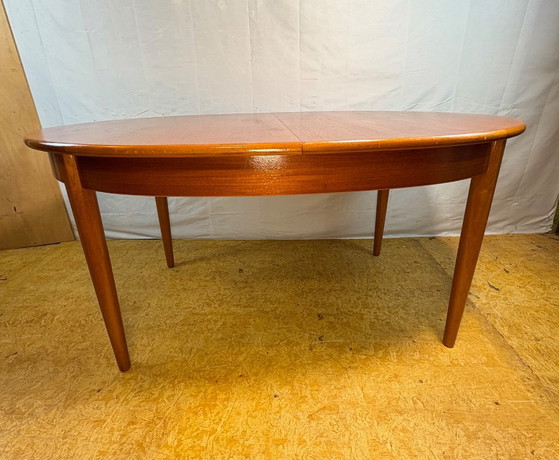 Mid-Century Modern Teak Extending Dining Table, 1960 Danish-Inspired Design • Scandinavian Influence •, Wood (photo 5 of 10)