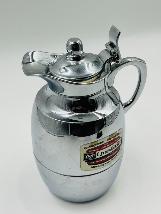 Vintage chrome-plated Alfi thermos carafe from Germany