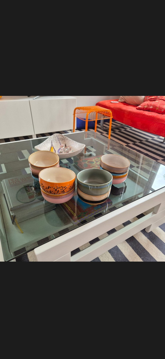 Image 1 of Tavolino laterale vintage in vetro fumé