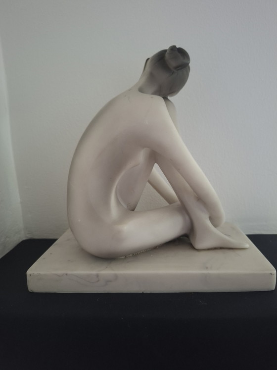 Image 1 of Art Deco Sculpture – Stylized Nude – 1920s