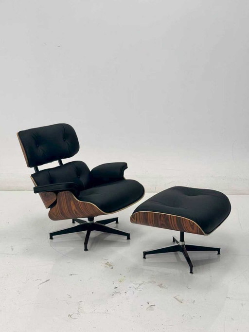 Herman Miller Charles en Ray Eames voor Lounge Chair met voetenbank