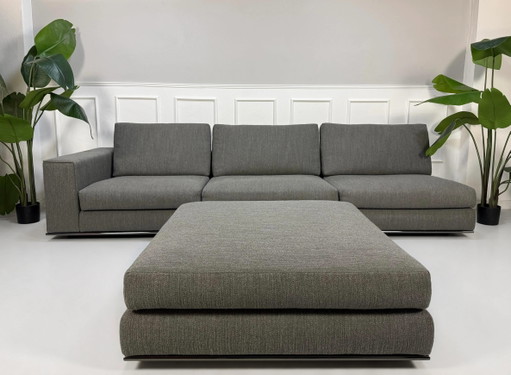 Minotti Hamilton Bank Stoff Grau Bank Ausstellungsstück