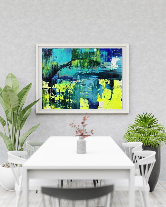 Original Acrylic Painting Abstract Expressionism Bridge – Paintings & Drawings, Canvas (photo 3 of 7)