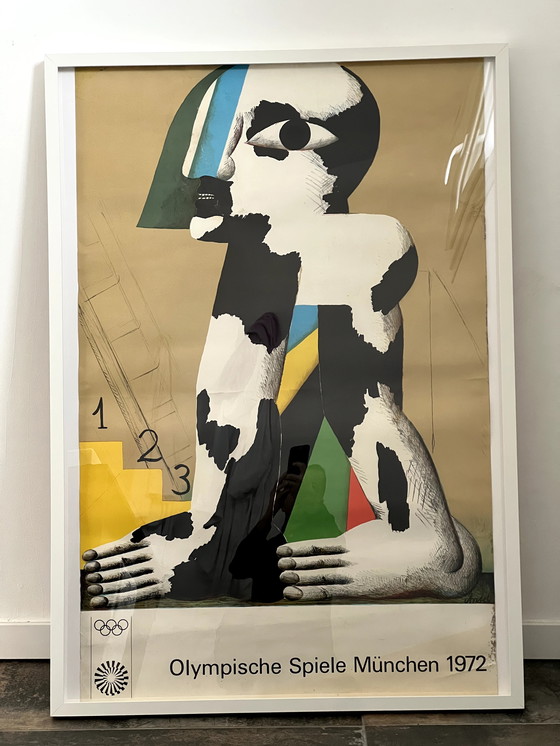 Image 1 of Poster Jo Munich Munchen 1972 Horst Antes Space Age Warhol