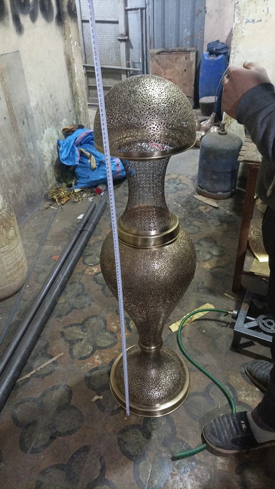 Image 1 of Marokkaanse handgemaakte vloerlamp: "Majestic Dome"