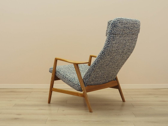 Sillón Kontour de Alf Svensson para Fritz Hansen, estructura de teca, década de 1960. – Sillones, Textile (photo 6 of 15)