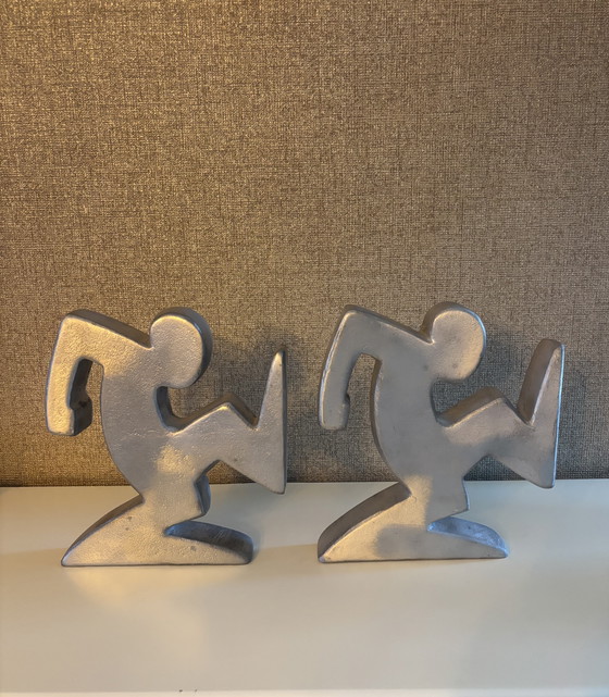 Image 1 of Sujetalibros de diseño "La Linea" Osvaldo Cavandoli