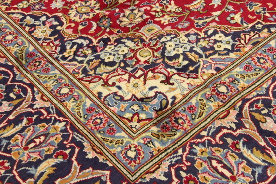 Image 1 of Original Perserteppich Keschan,Kashan Rot 348 x 240 cm Top Zustand Klassik Alt