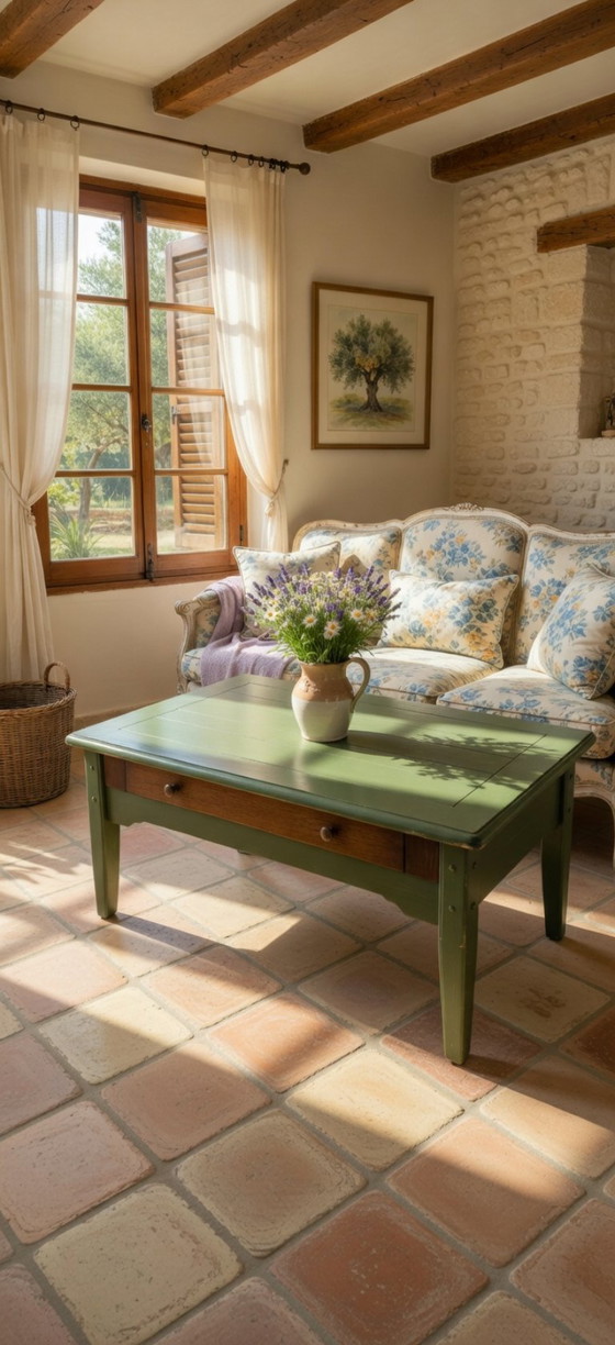 Image 1 of Vintage Rustic Farmhouse Coffee Table