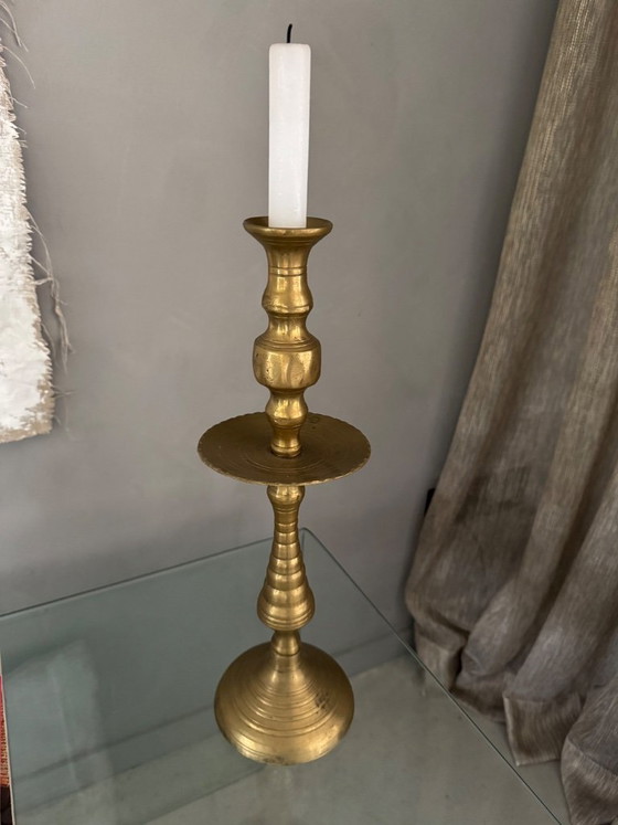 Image 1 of Heavy copper handmade Moroccan Candle Holder Marrakech Bohemian