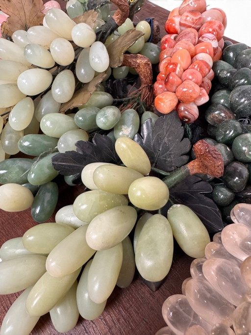 Handgefertigte Trauben aus Stein aus Italien – decoratieve objecten, Metal, Stone