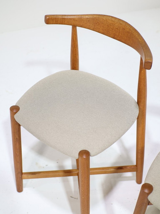 Image 1 of 2 sgabelli da bar vintage danesi Findahl in rovere