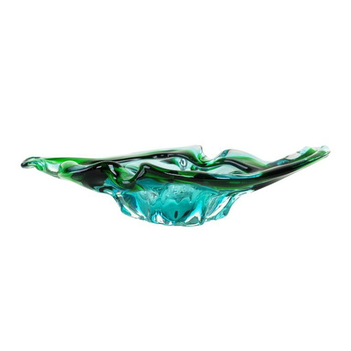 Plat en verre de Murano, design italien, années 1960, fabriqué en Italie