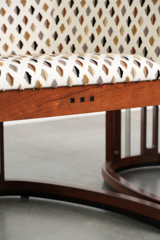 Image 1 of Unique Art Deco design Schuitema armchairs/occasional chairs from the Decoforma series with beautiful fabric upholstery.