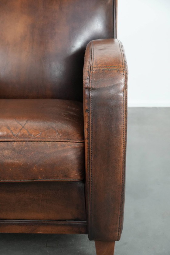 Image 1 of Vintage sheepskin armchair
