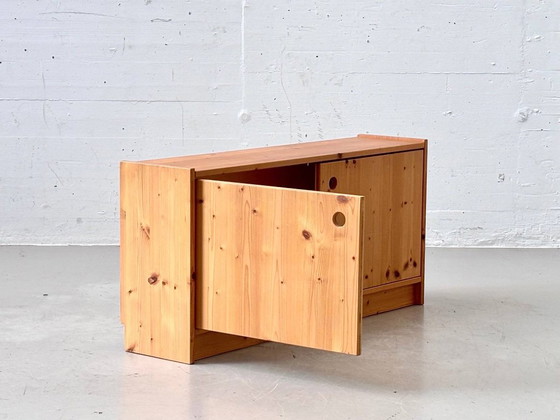 Buffet vintage en pin, années 1970 – Buffet bas, Wood (photo 6 of 15)