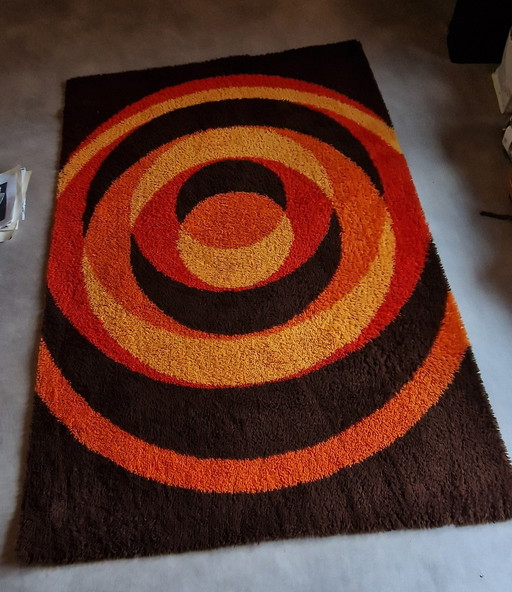 70'S Vintage Rug Brink & Campman Wool Retro Rug