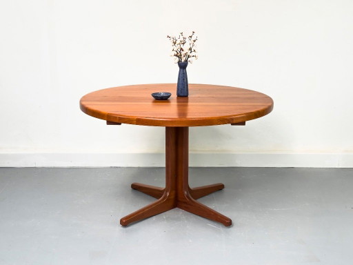 Vintage Teak Tisch Rund – eettafels, Wood