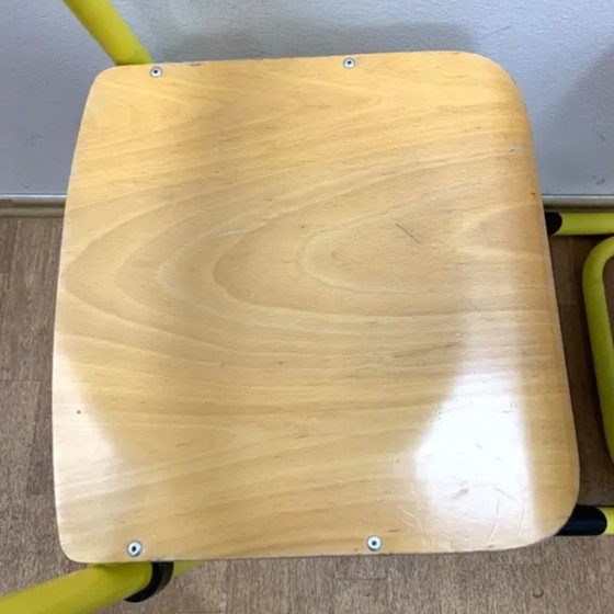 Image 1 of Retro Chairs, Metal & Veneer, 1980s (Set of 2)