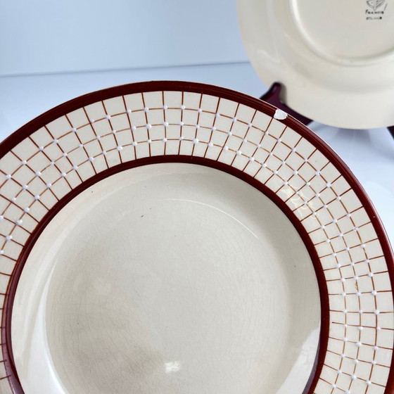 Image 1 of Set of 4 Longchamp soup plates, "Colmar" model