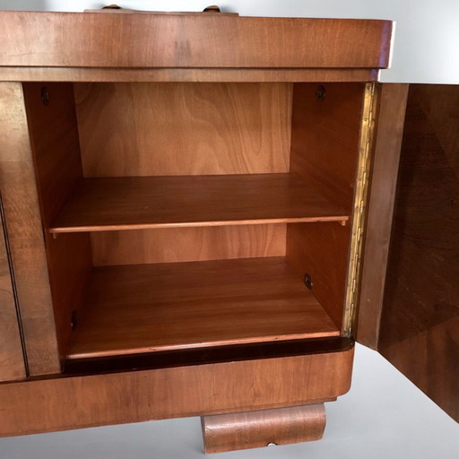 1930 Buffet/crédence-Meuble Art déco allemand dont les lignes épurées reprennent le design du Bauhaus.
