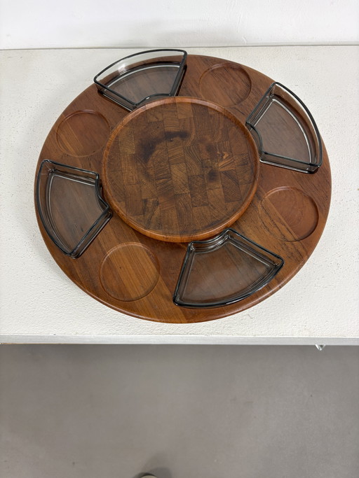 Digsmed Vintage Teak Lazy Susan Draaitableau Denmark