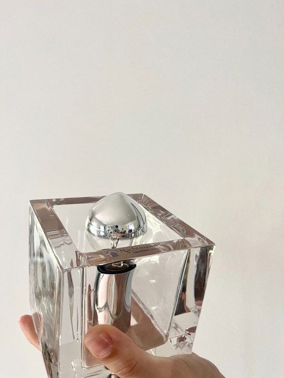 Image 1 of Vintage Cube Glass Lamp by Nachtmann Leuchten, 1990s Modern Design Light